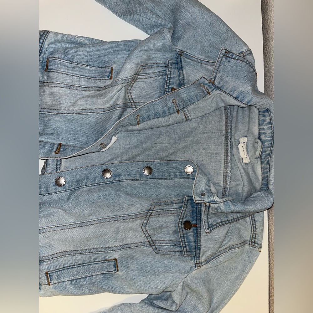 light washed jean jacket